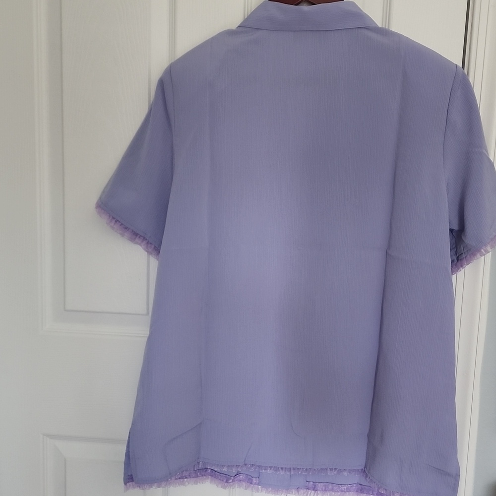 Periwinkle Button-Up Shirt - Picture 5 of 9